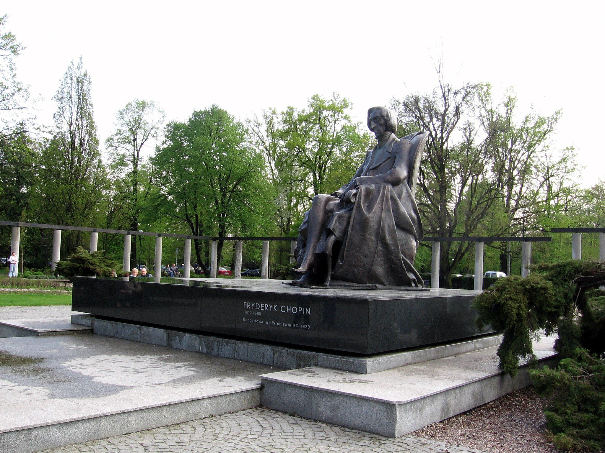 Frederic Chopin monument in Wroclaw